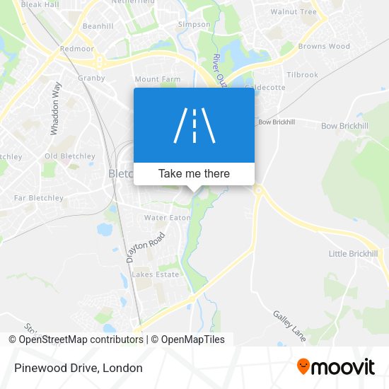 Pinewood Drive map