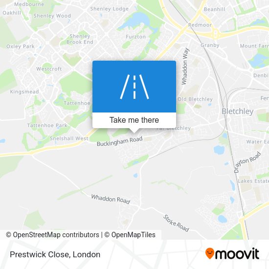 Prestwick Close map