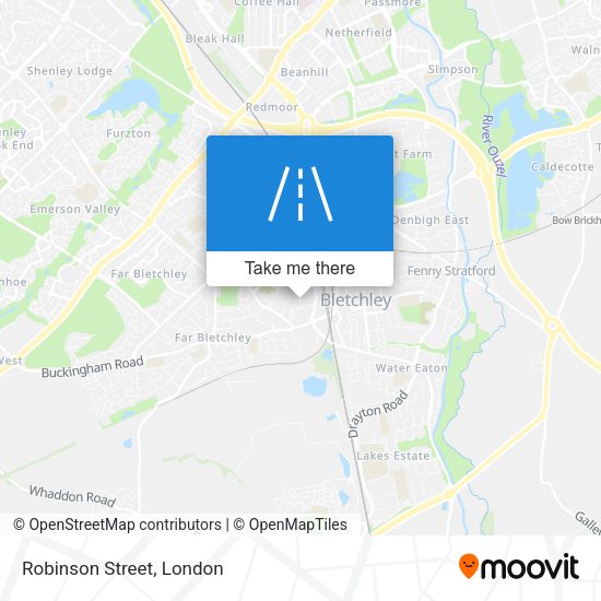 Robinson Street map
