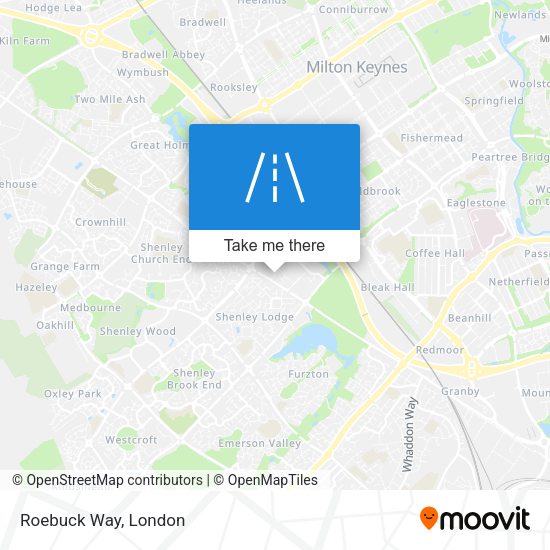 Roebuck Way map