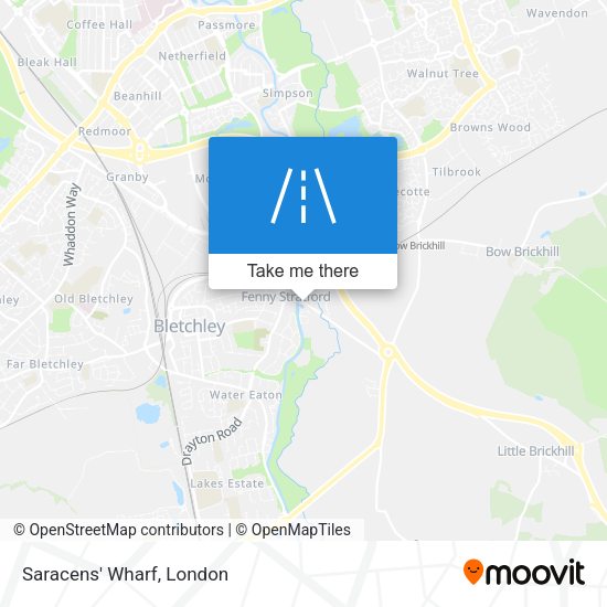 Saracens' Wharf map