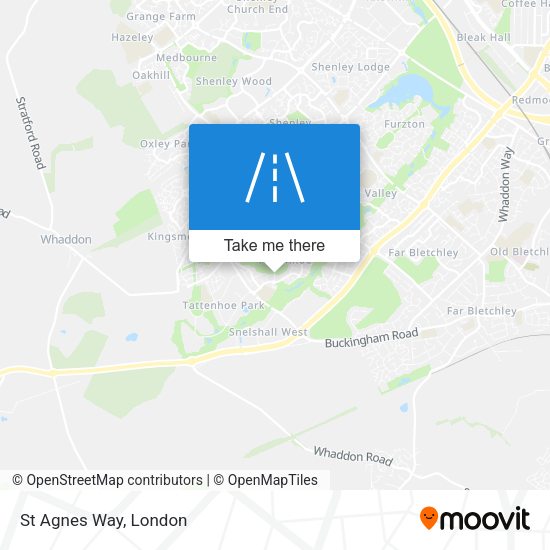 St Agnes Way map
