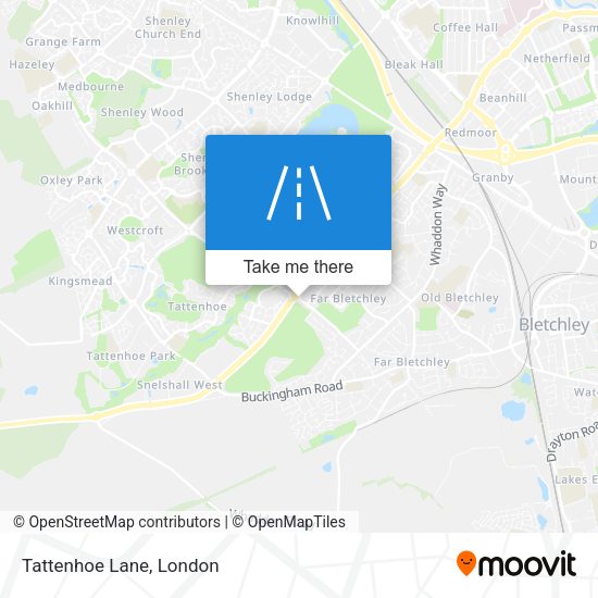 Tattenhoe Lane map