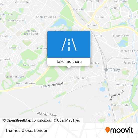 Thames Close map