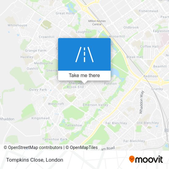 Tompkins Close map