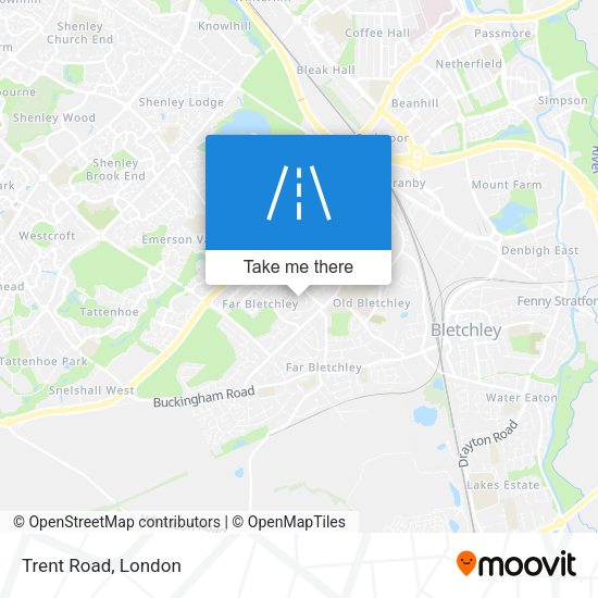 Trent Road map
