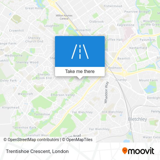 Trentishoe Crescent map