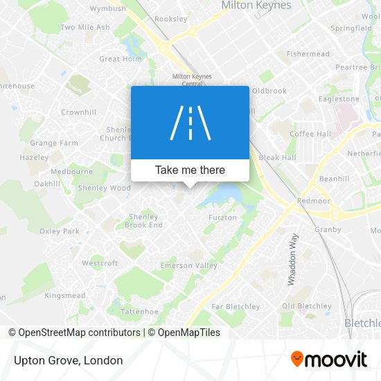 Upton Grove map