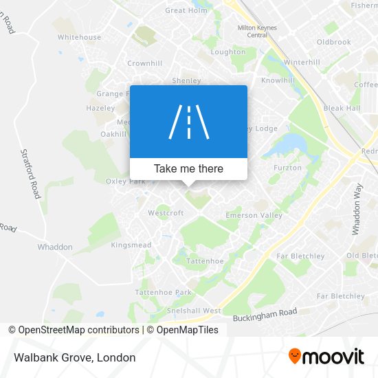 Walbank Grove map