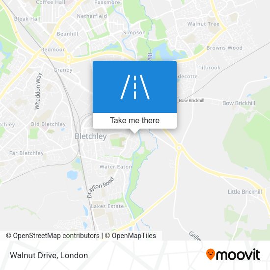 Walnut Drive map