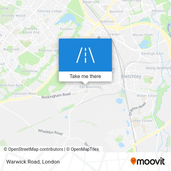Warwick Road map