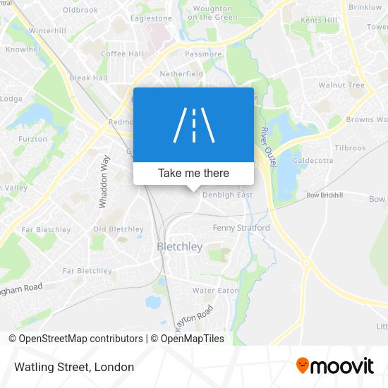 Watling Street map