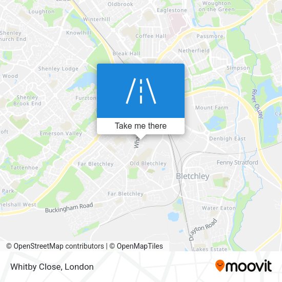 Whitby Close map