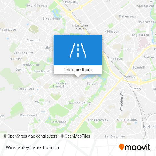 Winstanley Lane map