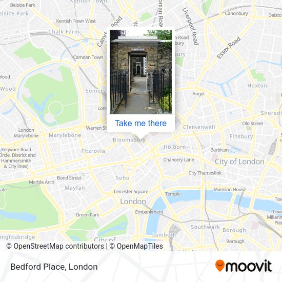 Bedford Place map