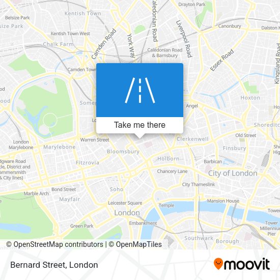 Bernard Street map