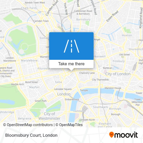 Bloomsbury Court map