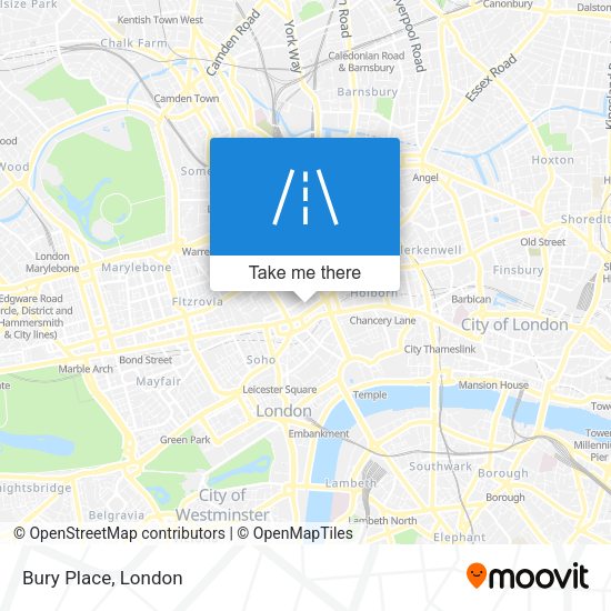Bury Place map