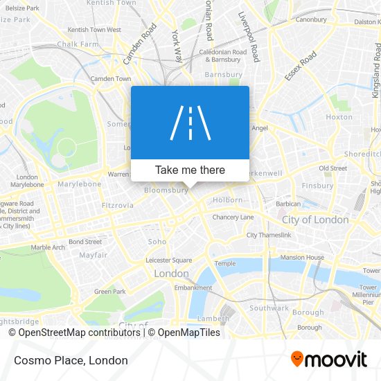 Cosmo Place map