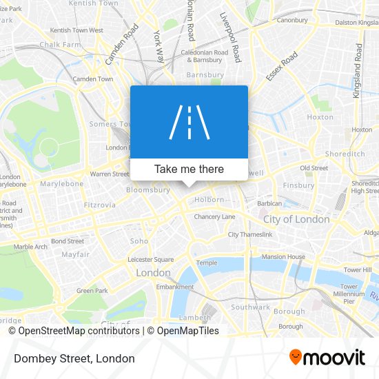 Dombey Street map