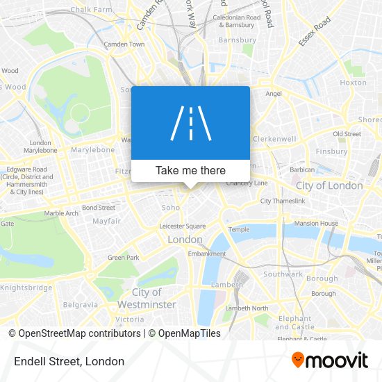 Endell Street map
