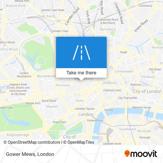 Gower Mews map