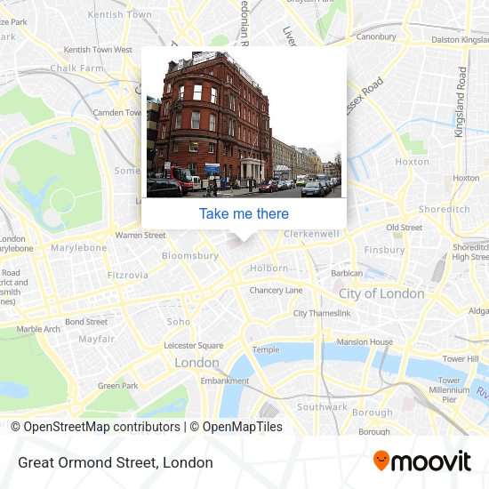 Great Ormond Street map