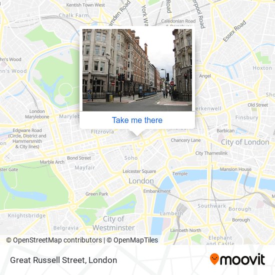 Great Russell Street map