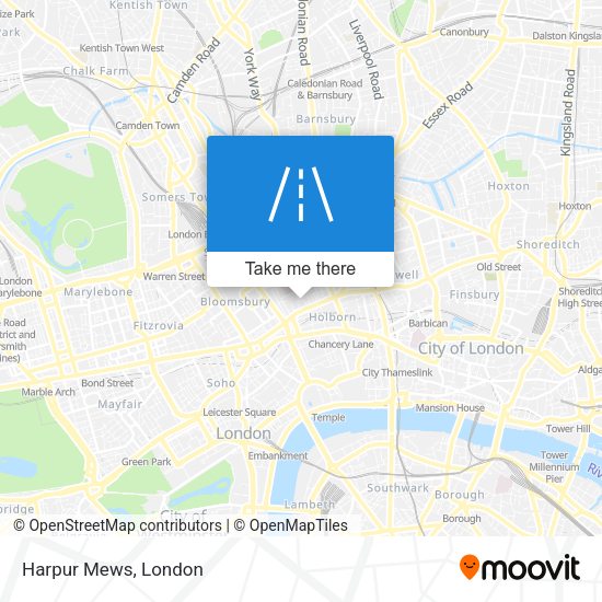 Harpur Mews map