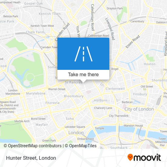 Hunter Street map
