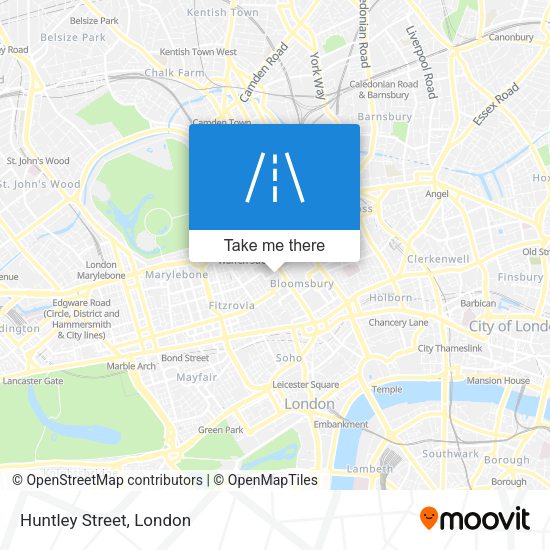 Huntley Street map