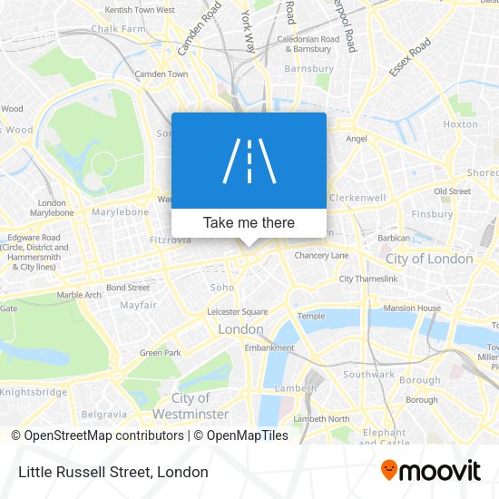 Little Russell Street map
