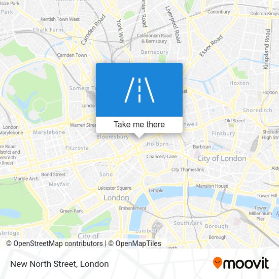 New North Street map