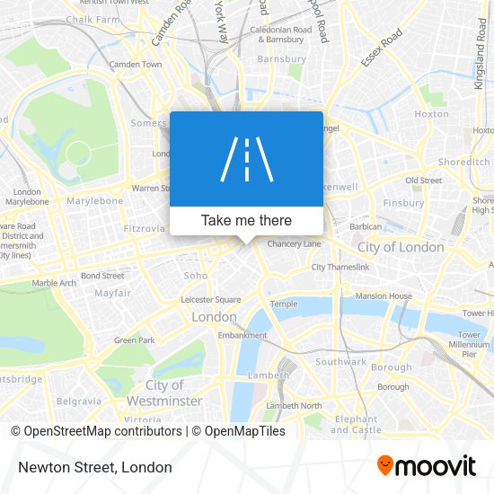 Newton Street map