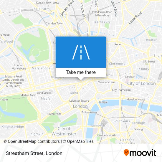 Streatham Street map