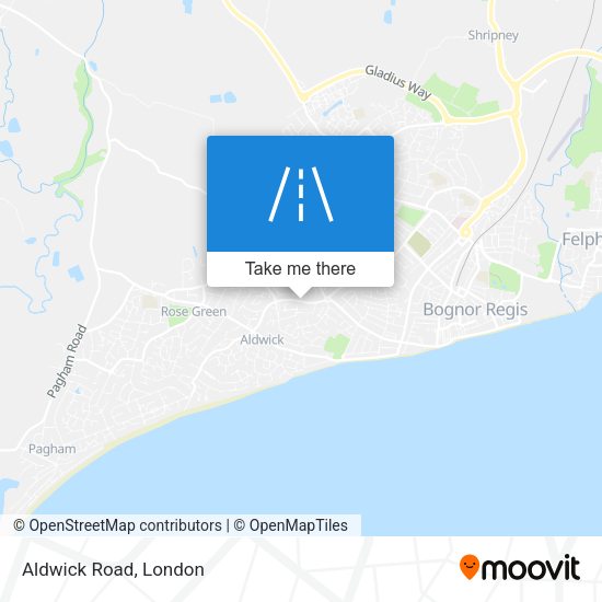 Aldwick Road map