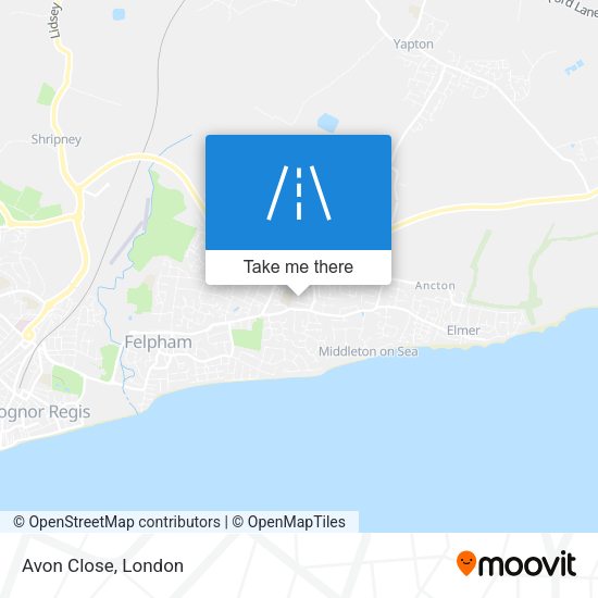 Avon Close map
