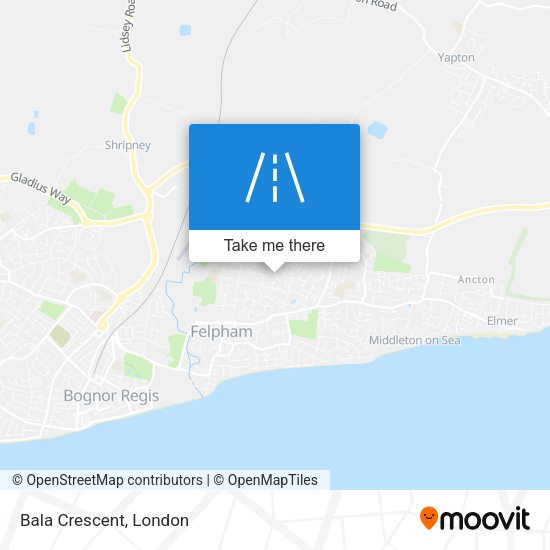 Bala Crescent map