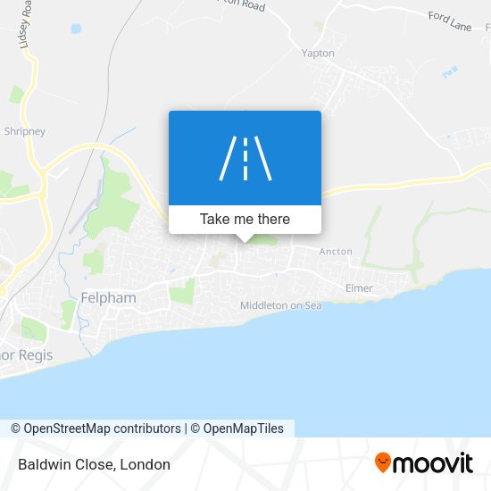 Baldwin Close map