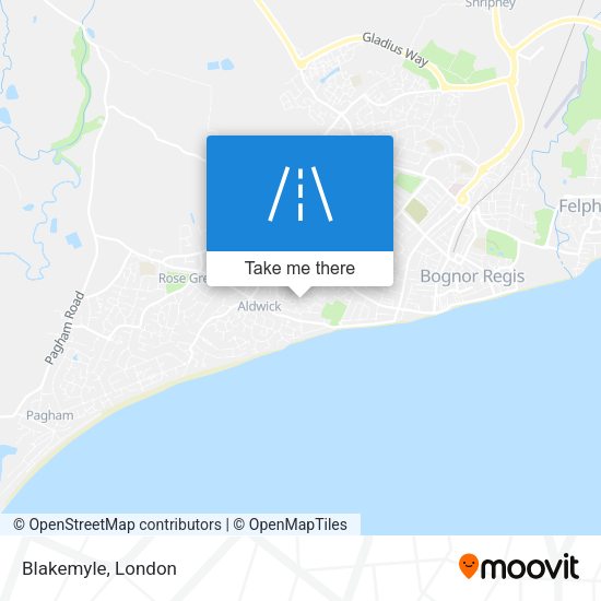 Blakemyle map