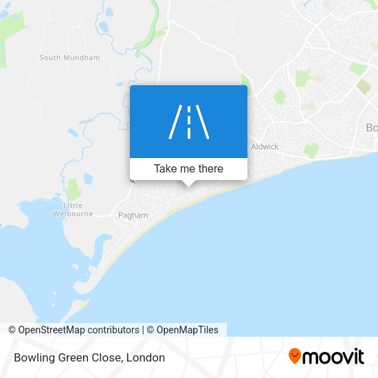 Bowling Green Close map