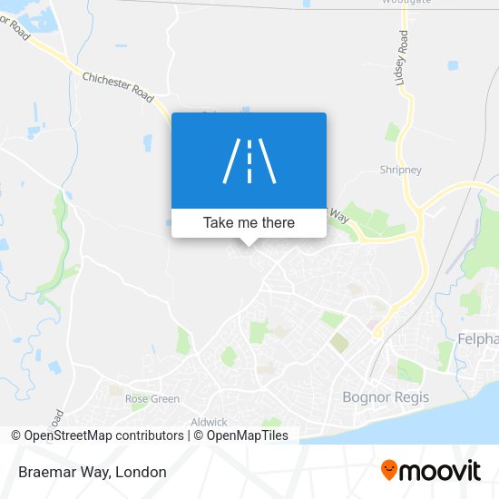 Braemar Way map