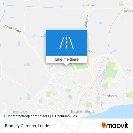 Bramley Gardens map