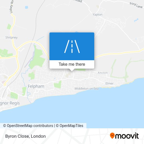 Byron Close map