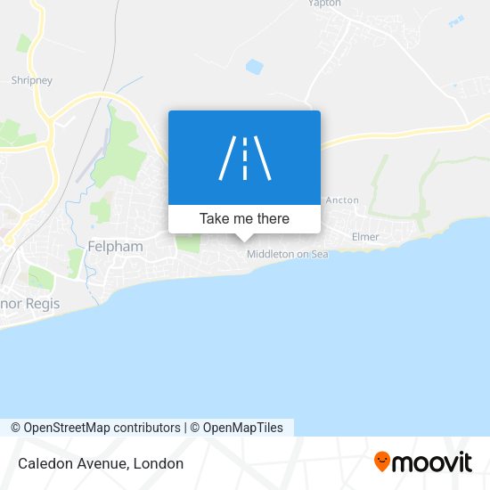 Caledon Avenue map