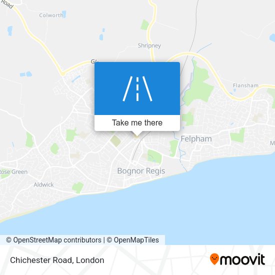 Chichester Road map