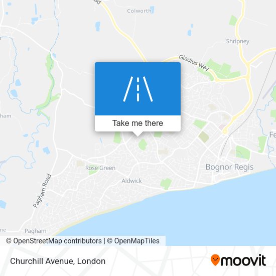 Churchill Avenue map