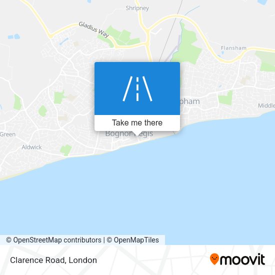Clarence Road map