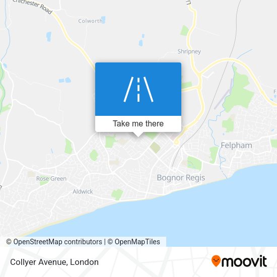 Collyer Avenue map