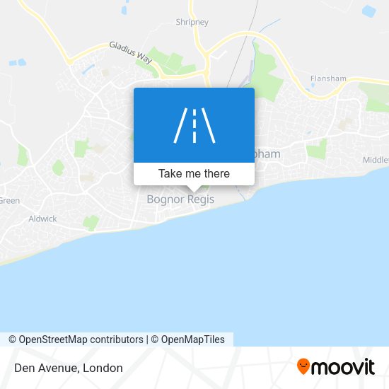 Den Avenue map
